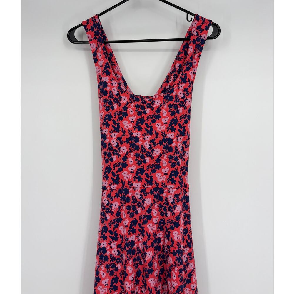 Pact Cotton Fit & Flare Open Back Maxi Dress Sweet Floral Cayenne - Picture 6 of 12